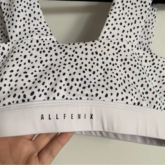 AnthropologieAllFenixMontanaSquareneckSportBraDalmatianPrintSmall - Picture 3 of 5